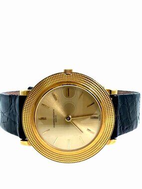 Vacheron Constantin "Disco Volante" Ref. 6395 18K Gold Hobnail Watch 30mm 1962